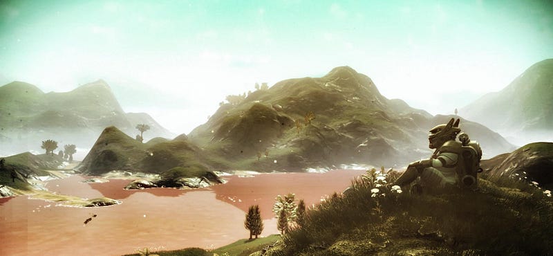 Sitting atop a mathematically generated hill is a big dream of mine